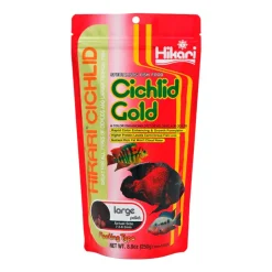 Hikari USA Cichlid Gold Floating Large Pellets Fish Food 8.8-oz