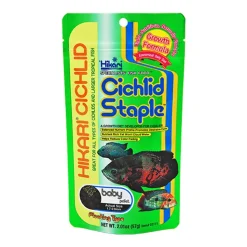 Hikari USA Cichlid Staple Floating Baby Pellets Fish Food 2.01-oz