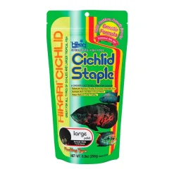 Hikari USA Cichlid Staple Floating Large Pellets Fish Food 8.8-oz