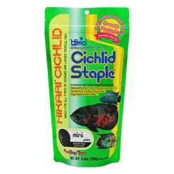 Hikari USA Cichlid Staple Floating Mini Pellets Fish Food 8.8-oz
