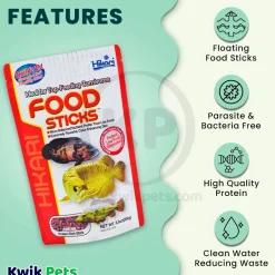 Hikari USA Food Sticks Floating Fish Food 8.8-oz