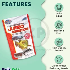 Hikari USA Jumbo CarniSticks Floating Fish Food 6.37-oz