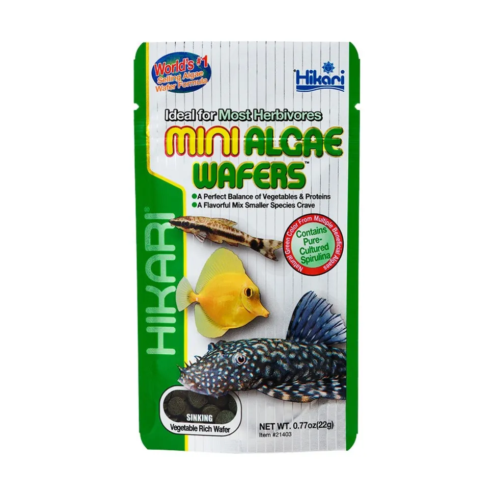 Hikari USA Mini Algae Wafers Sinking Fish Food 0.77-oz