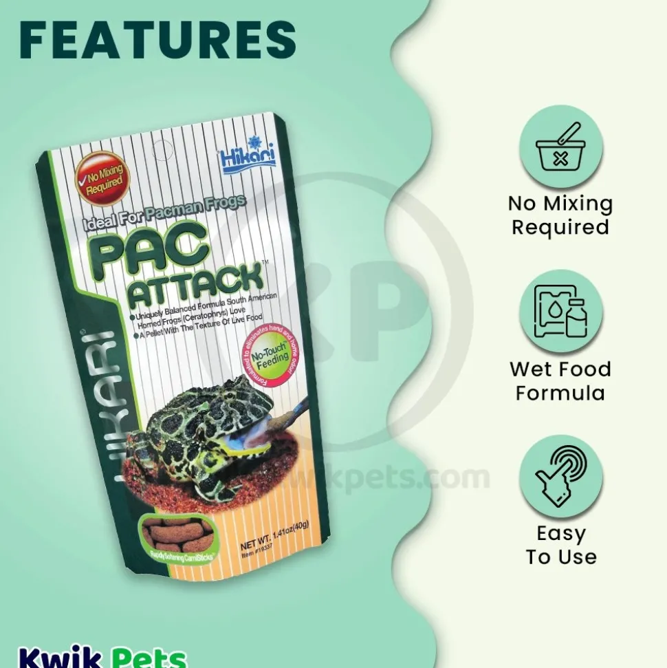 Hikari USA Packman Frog PAC Attack Wet Food 1.41-oz