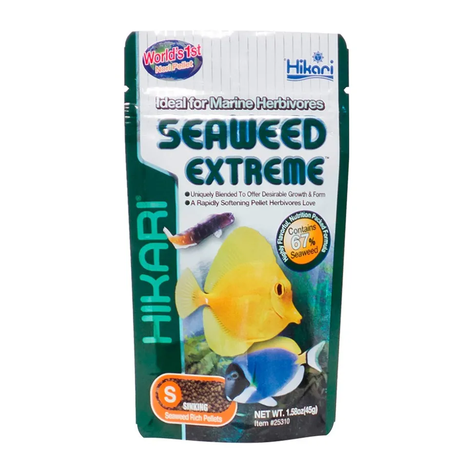 Hikari USA Seaweed Extreme Sinking Small Pellets Fish Food 1.58-oz