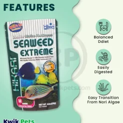 Hikari USA Seaweed Extreme Wafer Medium Sinking Fish Food 8.8-oz