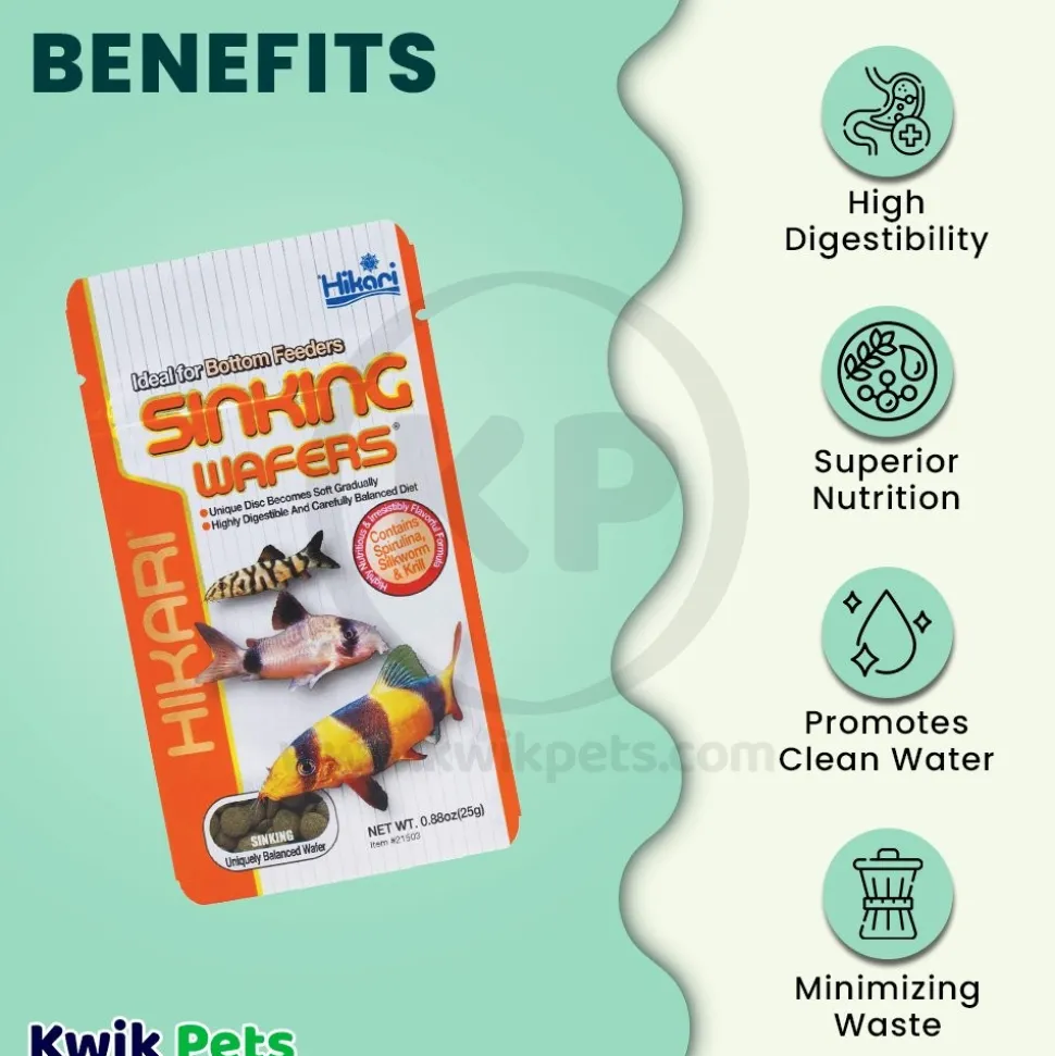 Hikari USA Sinking Wafers Fish Food 0.88-oz