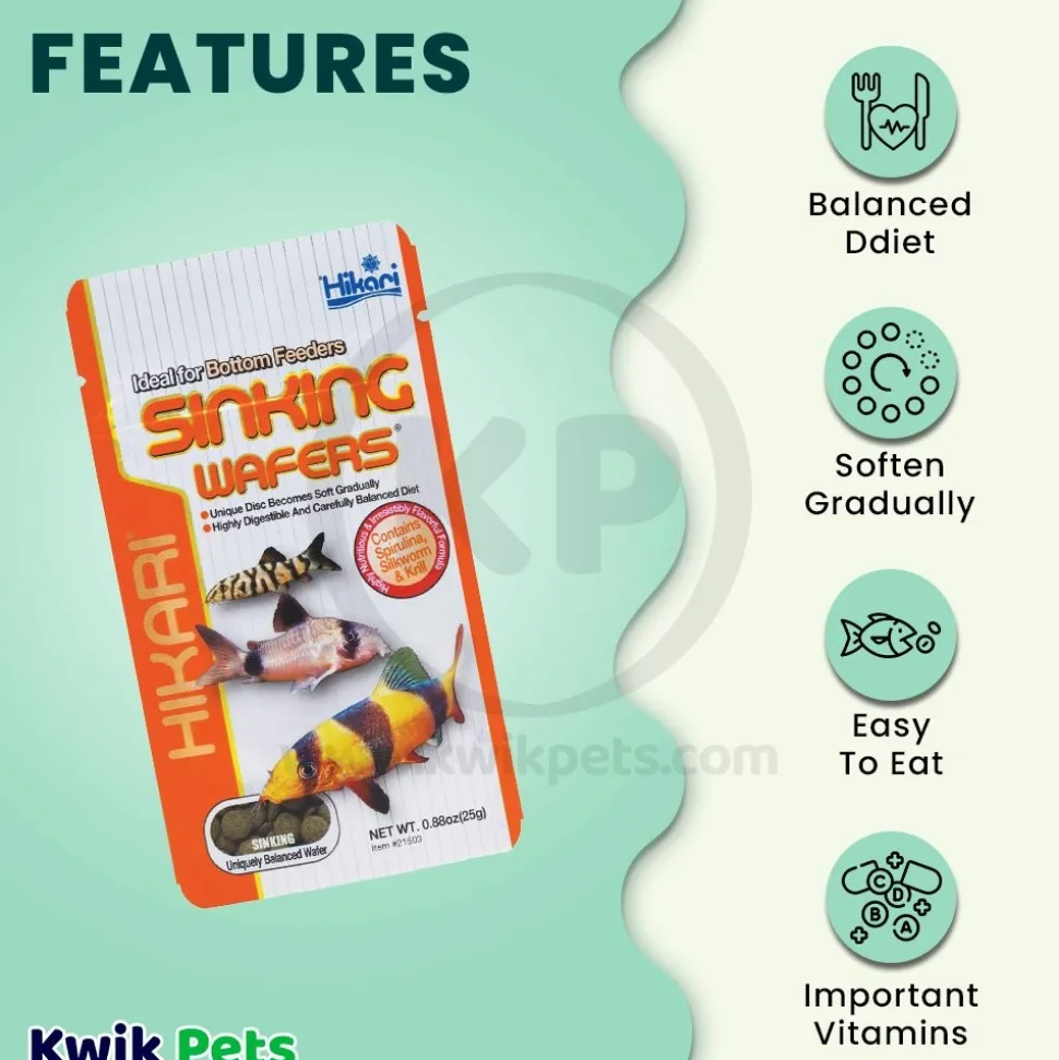 Hikari USA Sinking Wafers Fish Food 0.88-oz