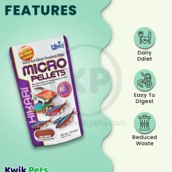 Hikari USA Tropical Semi-Floating Micro Pellets Fish Food 1.58-oz