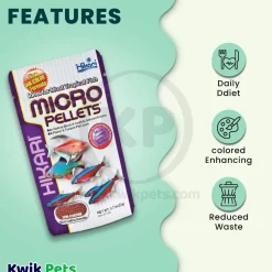 Hikari USA Tropical Semi-Floating Micro Pellets Fish Food 0.77-oz