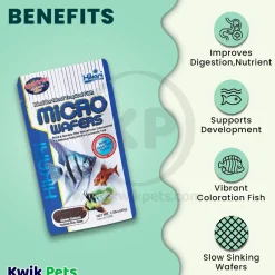 Hikari USA Tropical Slow Sinking Micro Wafers Fish Food 1.58-oz