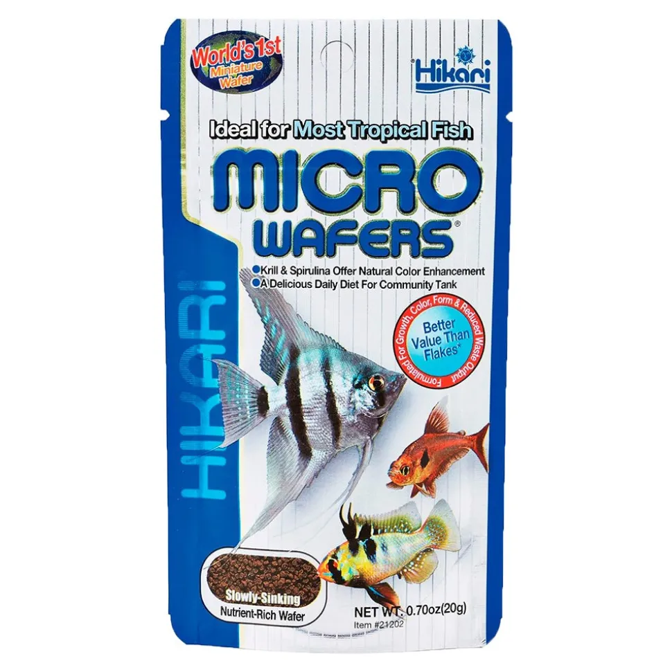 Hikari USA Tropical Slow Sinking Micro Wafers Fish Food 0.7-oz