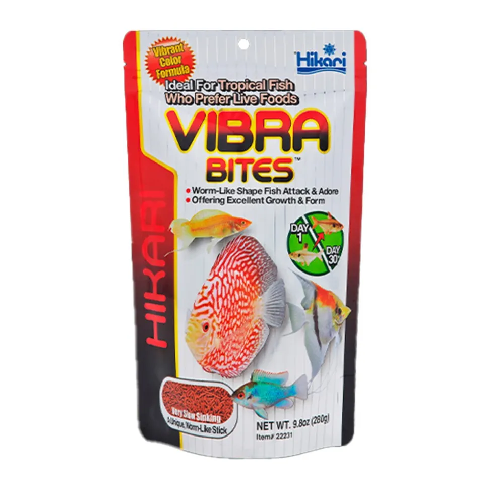 Hikari USA Vibra Bites Tropical Very Slow Sinking Fish Food 9.8-oz