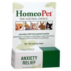 HomeoPet Anxiety Relief Calming Supplements for All Pets 15 ml