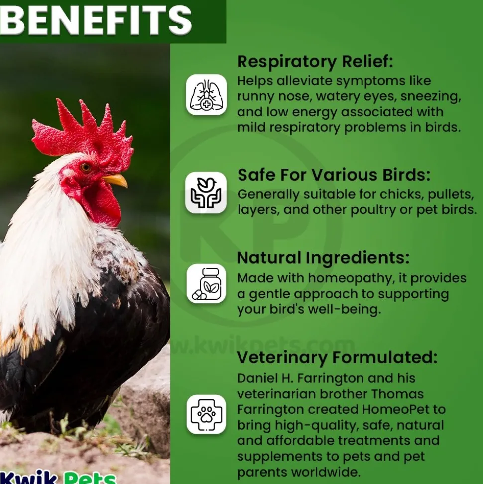 HomeoPet Avian Nose Relief Supplement for Birds 15 ml
