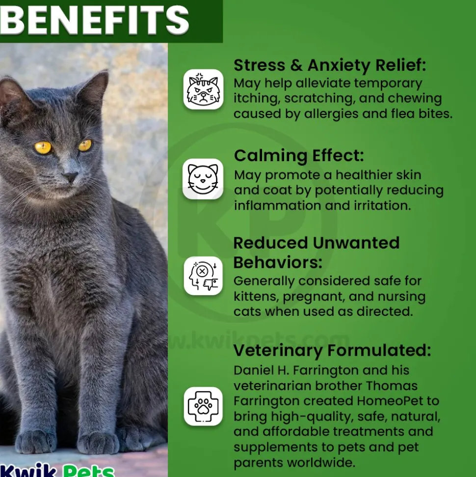 HomeoPet Feline Anxiety Relief Calming Supplement for Cats 15 ml