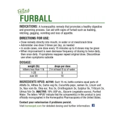 HomeoPet Feline Furball Hairball Control Supplement 15 ml