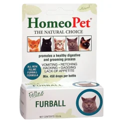 HomeoPet Feline Furball Hairball Control Supplement 15 ml