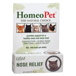 HomeoPet Feline Nose Relief Supplement for Cats 15 ml