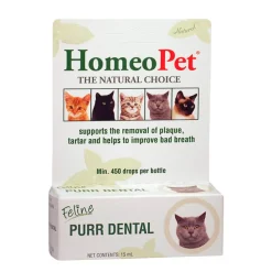 HomeoPet Feline Purr Dental Care Supplement for Cats 15 ml