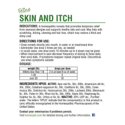 HomeoPet Feline Skin & Itch Relief Supplement for Cats 15 ml