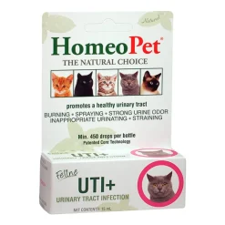 HomeoPet Feline UTI + Urinary Track Infection Relief Supplement for Cats 15 ml