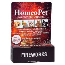 HomeoPet Fireworks Anxiety Supplement for All Pets 15 ml