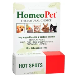 HomeoPet Hot Spots Relief Supplement for All Pets 15 ml