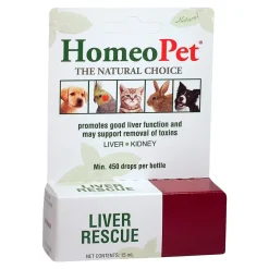 HomeoPet Liver Rescue Supplement for All Pets 15 ml