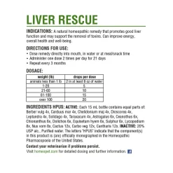 HomeoPet Liver Rescue Supplement for All Pets 15 ml