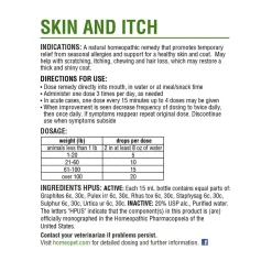 HomeoPet Skin & Itch Relief Supplement for All Pets 15 ml