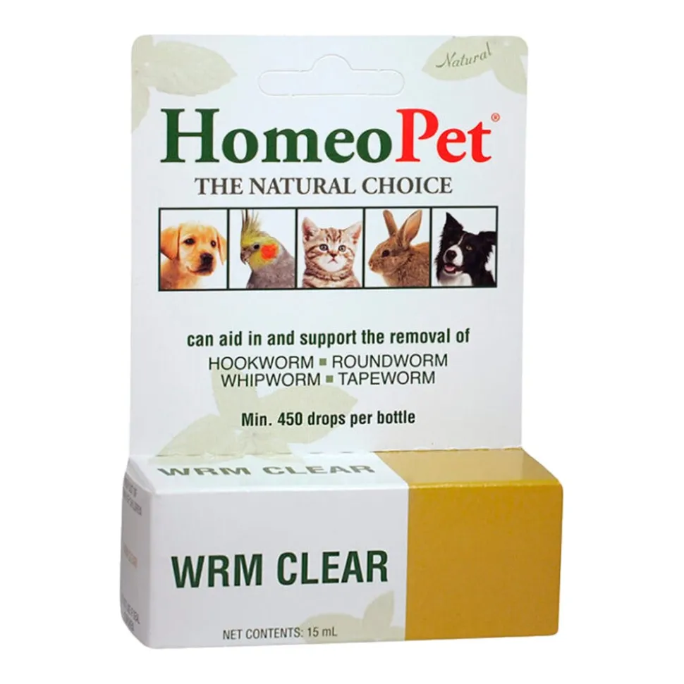 HomeoPet WRM Clear Dewormer for All Pets 15 ml