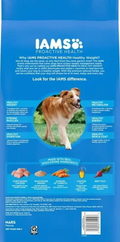 IAMS Healthy Weight Adult Dry Dog Food Chicken 7-lb