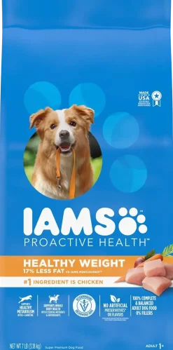IAMS Healthy Weight Adult Dry Dog Food Chicken 7-lb