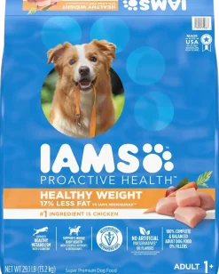 IAMS Healthy Weight Adult Dry Dog Food Chicken 29.1-lb