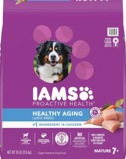 IAMS Mature Adult Large Breed Senior Dry Dog Food Chicken 30-lb