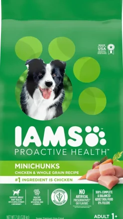 IAMS Minichunks Small Kibble High Protein Adult Dry Dog Food Real Chicken 7-lb