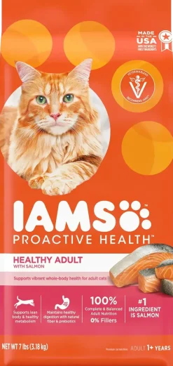IAMS Proactive Health Adult Dry Cat Food Salmon 7-lb