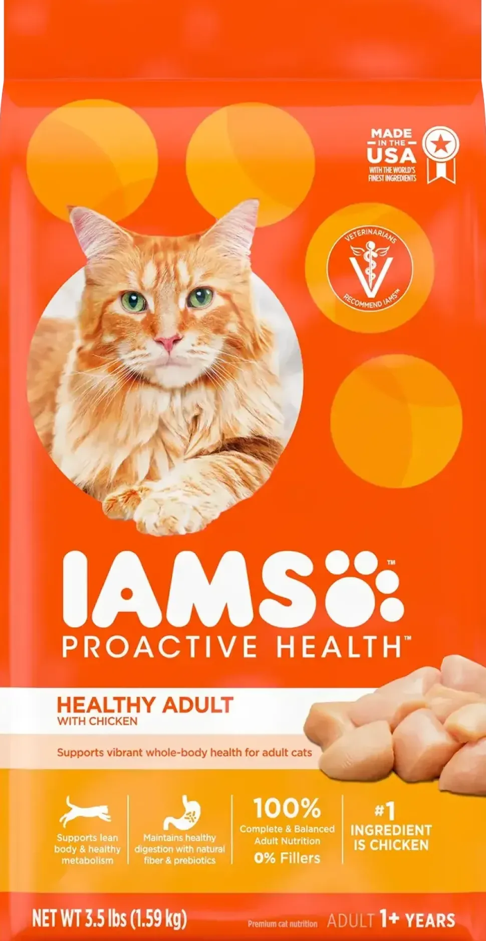 IAMS Proactive Health Adult Dry Cat Food Chicken 3.5-lb