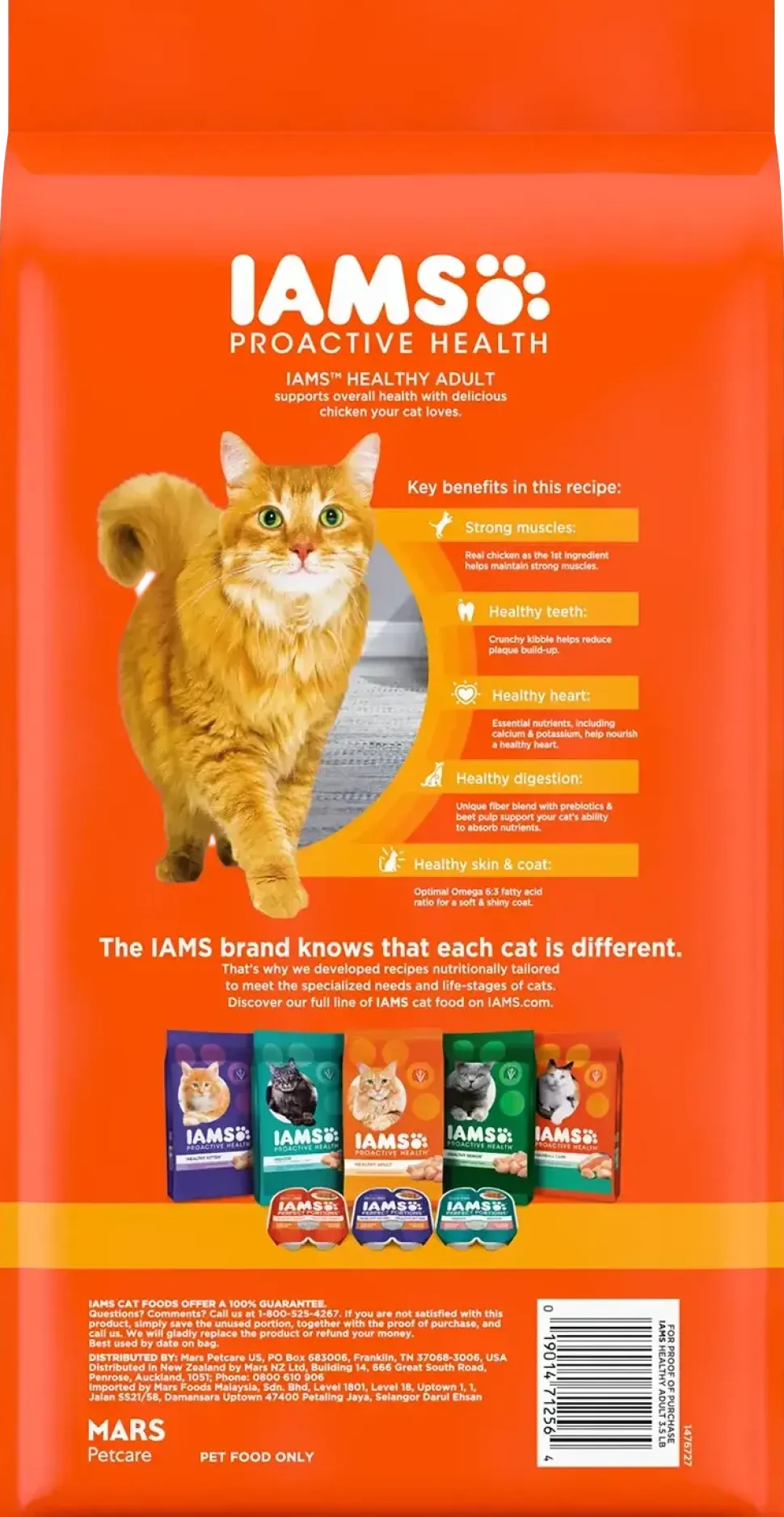 IAMS Proactive Health Adult Dry Cat Food Chicken 3.5-lb