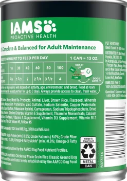 IAMS Proactive Health Adult Wet Dog Food Pate with Chicken & Rice 13.2-oz