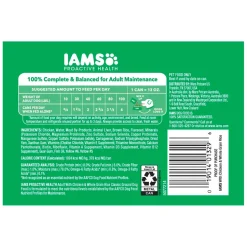 IAMS Proactive Health Adult Wet Dog Food Pate with Chicken & Rice 6 Count 13-oz