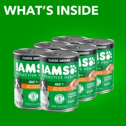 IAMS Proactive Health Adult Wet Dog Food Pate with Chicken & Rice 6 Count 13-oz