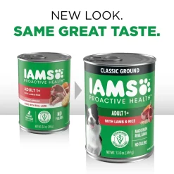 IAMS Proactive Health Adult Wet Dog Food Pate with Lamb & Rice 6 Count 13-oz