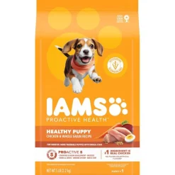 IAMS Proactive Health Healthy Puppy Dry Dog Food Real Chicken & Whole Grains 5-lb