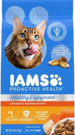 IAMS ProActive Health Healthy Enjoyment Adult Dry Cat Food Chicken & Salmon 6-lb
