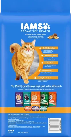 IAMS ProActive Health Healthy Enjoyment Adult Dry Cat Food Chicken & Salmon 3-lb