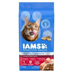 IAMS ProActive Health Healthy Enjoyment Adult Dry Cat Food Chicken & Beef 3-lb