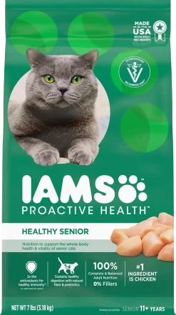 IAMS Proactive Health Senior Dry Cat Food Chicken 7-lb