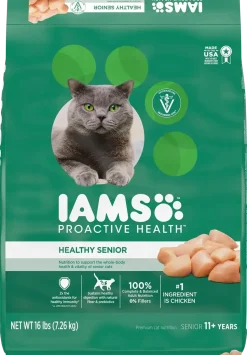 IAMS Proactive Health Senior Dry Cat Food Chicken 16-lb